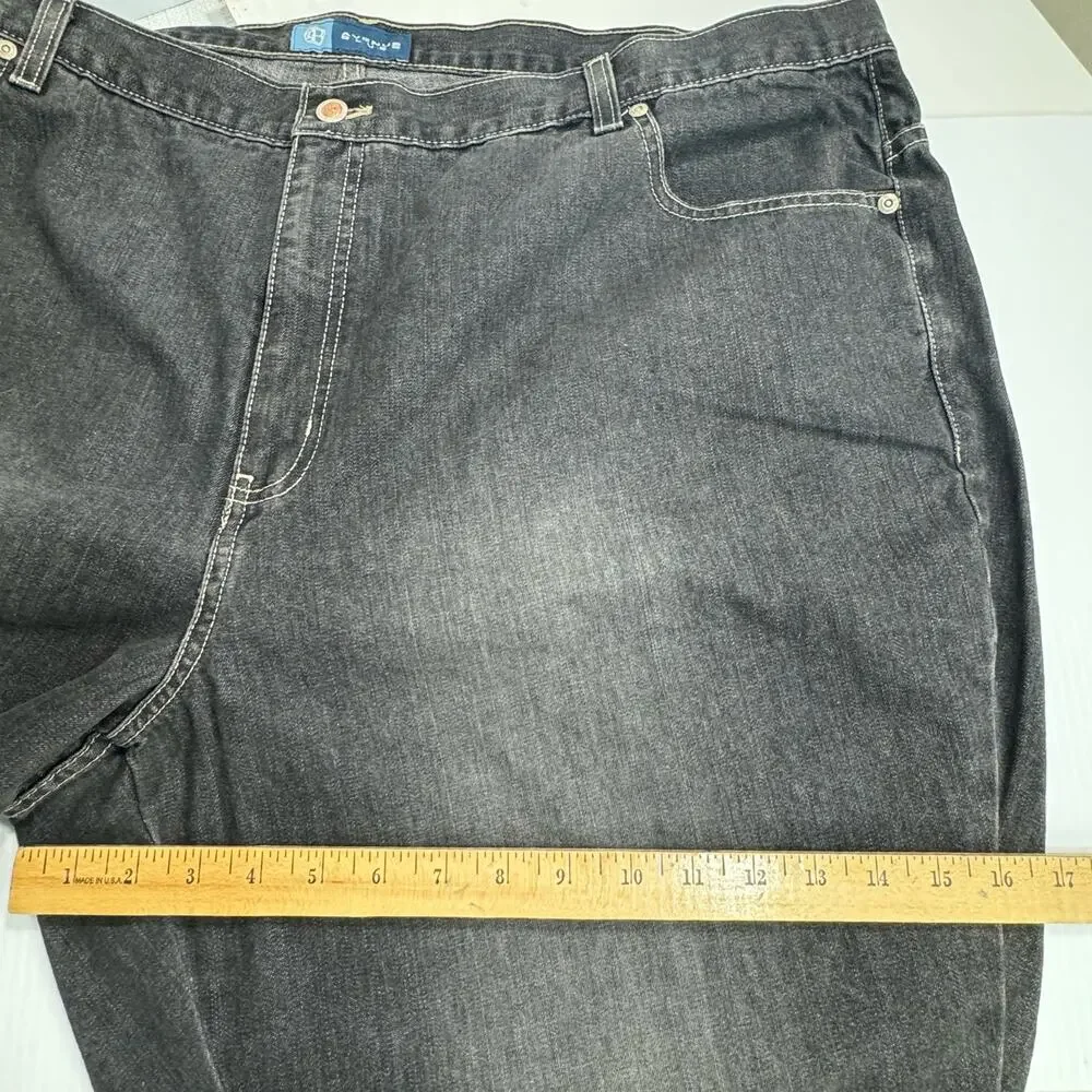 Avenue Blues Straight Leg Jeans High Rise Dark Wash Women 26 - Picture 11 of 13